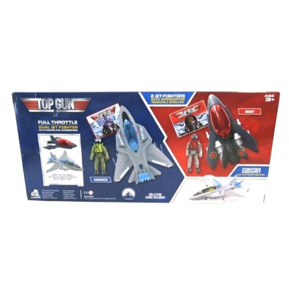 Top Gun Duel Throttle Top Jet Fighter Toy 2020 LANARD Figures Accessories RARE - Picture 2 of 4